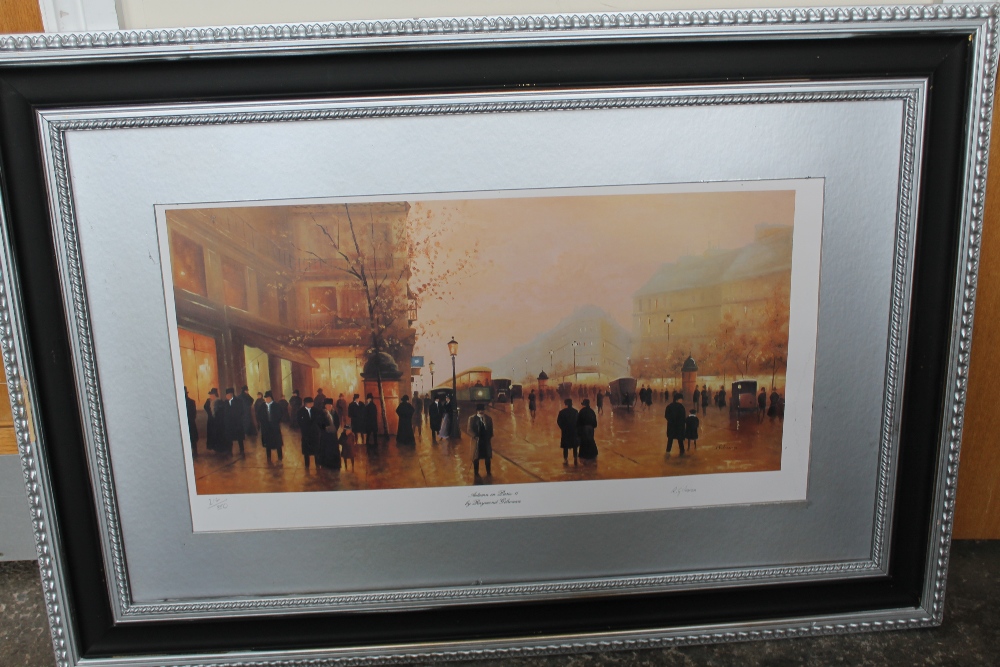 TWO LARGE PARISIAN PRINTS TOGETHER WITH A SHAKESPEARE ENGRAVING (3) - Image 3 of 3