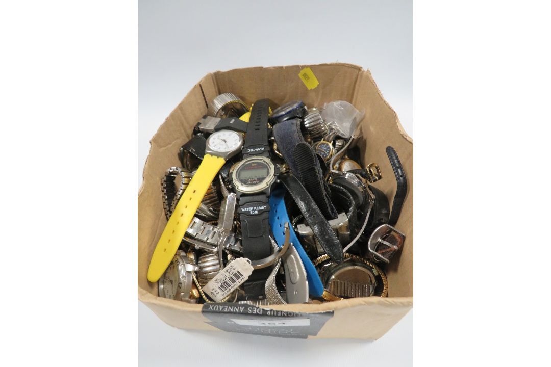 A BOX OF ASSORTED WRIST WATCHES - Image 2 of 2