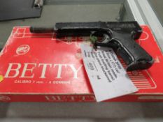 A VINTAGE DIANA SP50 4.5MM CAL , GREAT BRITAIN MADE, PUSH LOADING BARREL, ONE PIECE