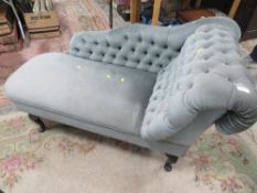 A VINTAGE CHAISE LONGUE