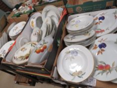 THREE BOXES OF ROYAL WORCESTER EVESHAM A/F