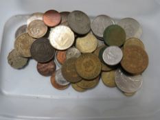 FIVE TUBS OF ASSORTED ENGLISH COINAGE
