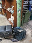 A SELECTION OF FISHING EQUIPMENT TO INCLUDE RODS AND NETS