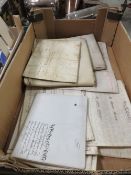 BOX OF VINTAGE DEEDS