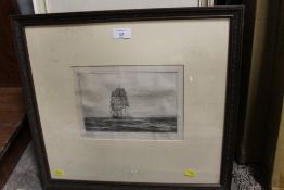 SEVEN ASSORTED FRAMED PICTURES AND PRINTS TO INC MARMITE EXAMPLES