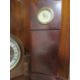 THREE VINTAGE MANTLE CLOCKS ONE IN FORM OF A LONG CASED CLOCK A/F - Image 4 of 5