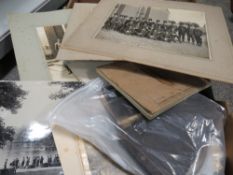 A TRAY OF ASSORTED EPHEMERA TO INCLUDE MILITARY INTEREST RELATING TO 'BERTIE BIGGAR', ASSORTED