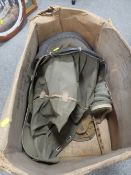 WW2 UNISSUED 1939 BABY'S GAS MASK, COMPLETE WITH ORIGINAL BOX AND INSTRUCTION LEAFLET