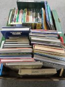 TWO TRAYS OF RAILWAY RELATED BOOKS AND STEAM TRAIN BOOKS