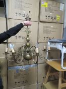 A LARGE EIGHT BRANCH CHANDELIER