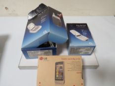 THREE BOXED VINTAGE MOBILE PHONES A/F