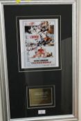 A SIGNED SEAN CONNERY JAMES BOND 007 DISPLAY - NO PROVENANCE (LOCATED IN FOYER)
