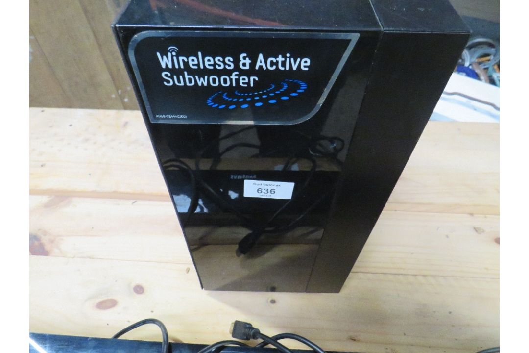 A SAMSUNG SOUND BAR AND A SUBWOOFER - Image 3 of 5