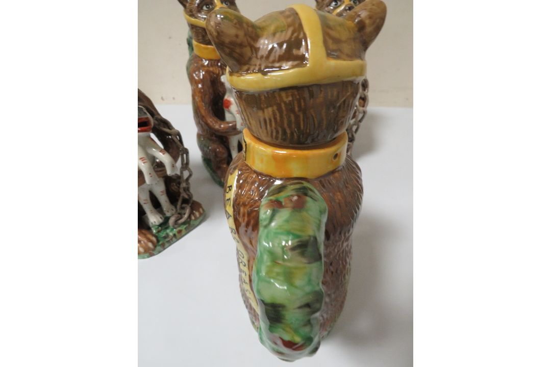 FIVE REPRODUCTION BEAR GREASE TEAPOTS - Image 4 of 4