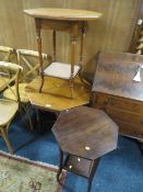 THREE EDWARDIAN OCCASIONAL TABLES