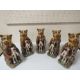 FIVE REPRODUCTION BEAR GREASE TEAPOTS - Image 1 of 4