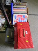 A TRAY OF LP RECORDS, BOX OF 7