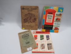 A SMALL SCHOOL BOY TYPE STAMP COLLECTION