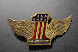 A VINTAGE HARLEY DAVIDSON BUCKLE BY BARON c1983