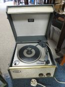 A VINTAGE DANSETTE RECORD PLAYER TOGETHER WITH A FIDELITY EXAMPLE (2)