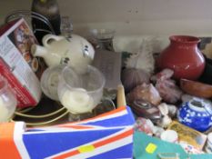 TWO TRAY OF SUNDRIES TO INCLUDE SEA SHELLS