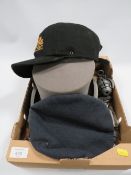 A SELECTION OF MILITARIA AND COLLECTABLES TO INCLUDE NOVELTY HAND GRENADE TABLE LIGHTER, ASSORTED