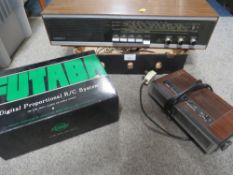 A TRAY OF VINTAGE RADIOS, ALARM CLOCKS ETC