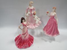 THREE COALPORT FIGURINES 