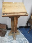 A VINTAGE PINE LECTERN