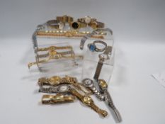 A BAG OF ASSORTED WRISTWATCHES