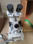 AN ELECTRIC HAMSHIRE BINOCULAR MICROSCOPE