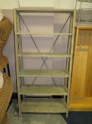 A MODERN SET OF OPEN BOOKSHELVES 181 X 90 CM