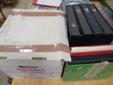 TWO TRAYS OF STAMP COLLECTIONS , ALL PERIODS TO INCLUDE GERMAN EXAMPLES