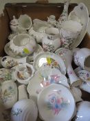 TRAY OF AYNSLEY CERAMICS, VARIOUS PATTERNS