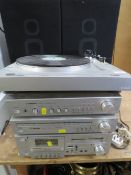 A TELETON STEREO HI-FI SYSTEM WITH SPEAKERS