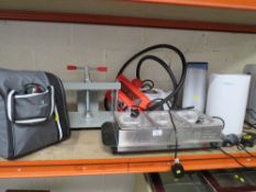 A SELECTION OF ELECTRICAL ITEMS TO INCLUDE A VANKO PROJECTOR, DEHUMIDIFIER, STEAM PAPER STRIPPER