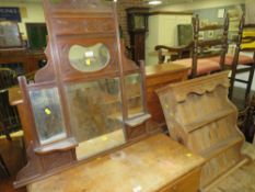 AN ANTIQUE PINE BLANKET BOX W-101 CM A/F