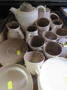 A TRAY OF POOLE TEA/COFFEE WARE