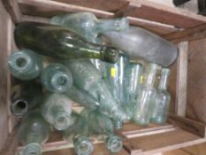 A CRATE OF VINTAGE BOTTLES