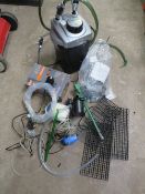 A H. DOM EXTERNAL AQUARIUM FISH TANK FILTER AND VARIOUS ACCESSORIES