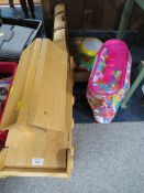 A WOODEN CHILD'S NOAH ARKS TOGETHER WITH OTHER TOYS