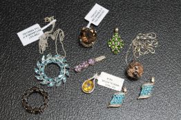 A SELECTION OF NEW ASSORTED 925 PENDANTS