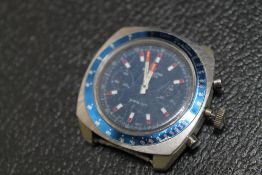 A VINTAGE BRIETLING SPRINT CHRONOGRAPH WRISTWATCH FOR REPAIR, A/F, Dia 4 cm