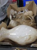 A SET OF FIVE STUDIO GLASS VASES