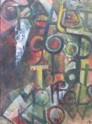 JAMES McLERNON (b.1935). Irish school, modernist abstract musical study 'The Greatest Good That