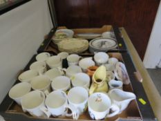 TWO TRAYS OF ASSORTED CERAMICS