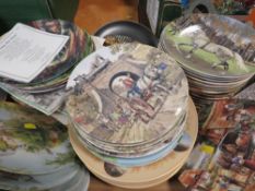 TWO TRAYS OF ASSORTED COLLECTORS PLATES MANY WITH CERTIFICATES