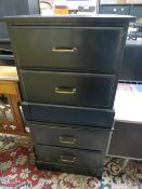 A PAIR OF MODERN TWO DRAWER CHESTS