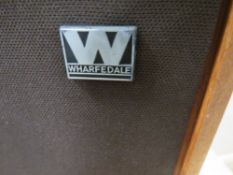 A PAIR OF SMALL WHARFEDALE SPEAKES (UNCHECKED)