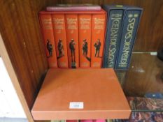 A COLLECTION OF FOLIO SOCIETY BOOKS TO INCLUDE A BOXED SET OF FIVE RUDYARD KIPLINGS SHORT STORY